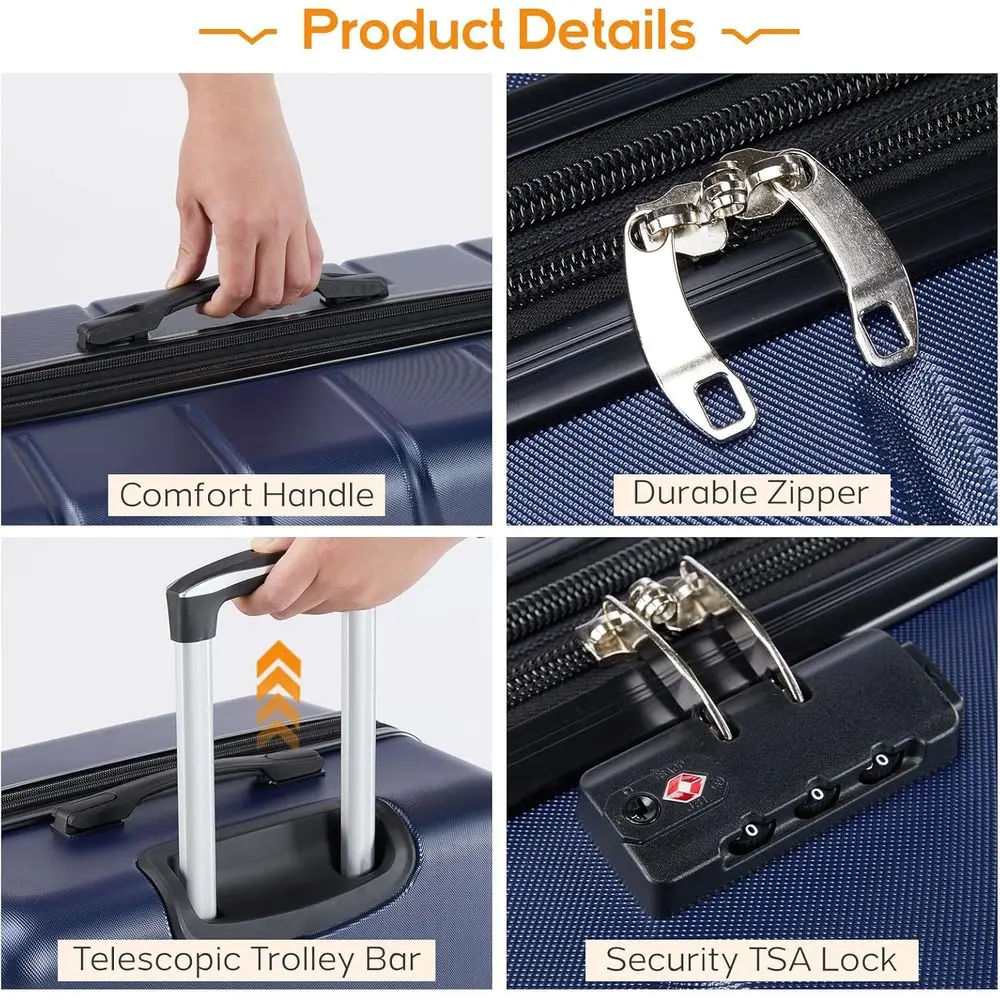 3-częściowy zestaw walizek z t – Expandable Hard Shell Luggage Set recenzja i cena