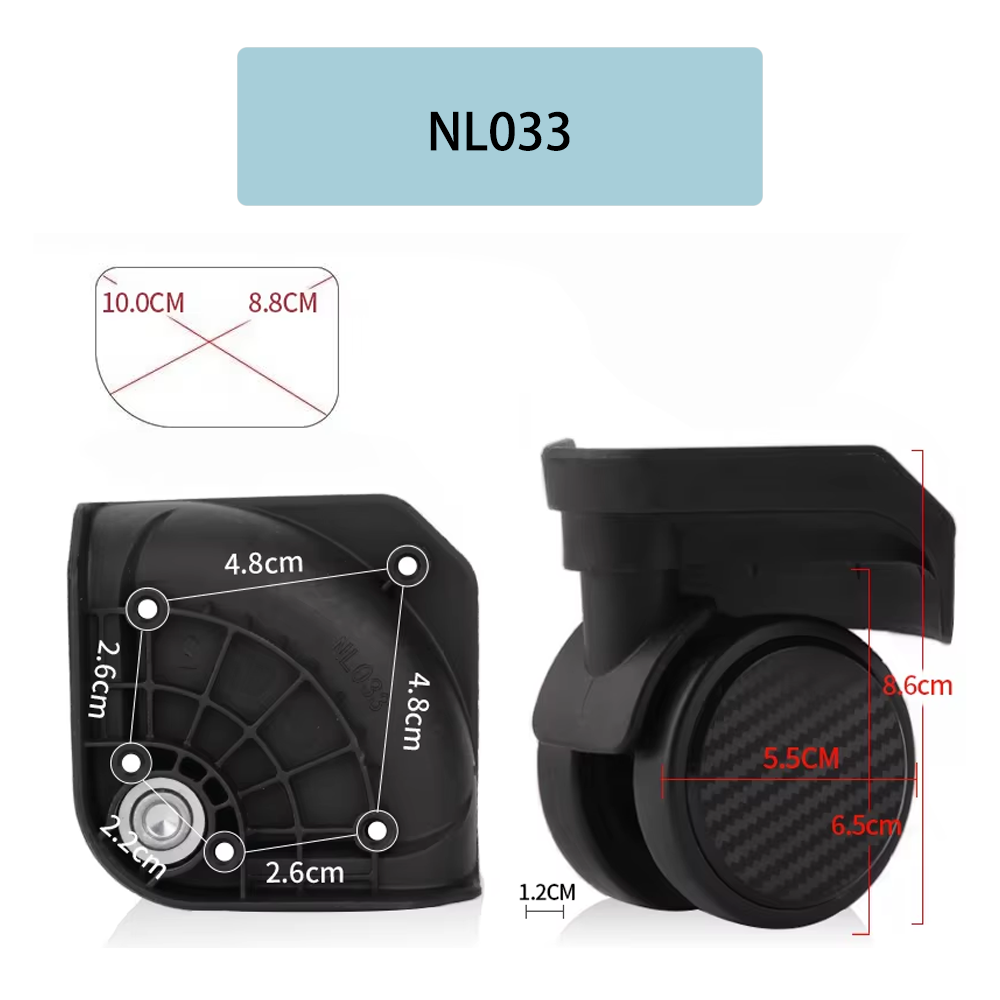 Zestaw zamiennych kółek obroto – Silent Replacement Luggage Wheels recenzja i cena