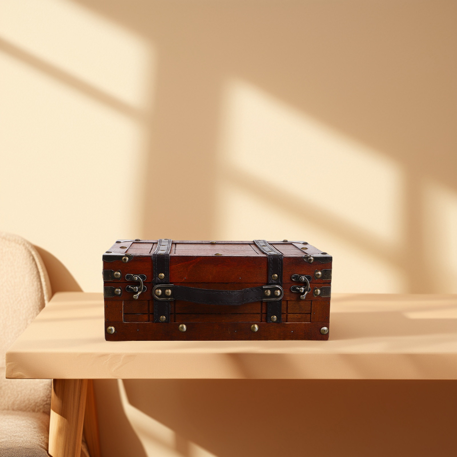 Retro Vintage Drewniany Schowe – Retro Vintage Trunk Suitcase recenzja i cena