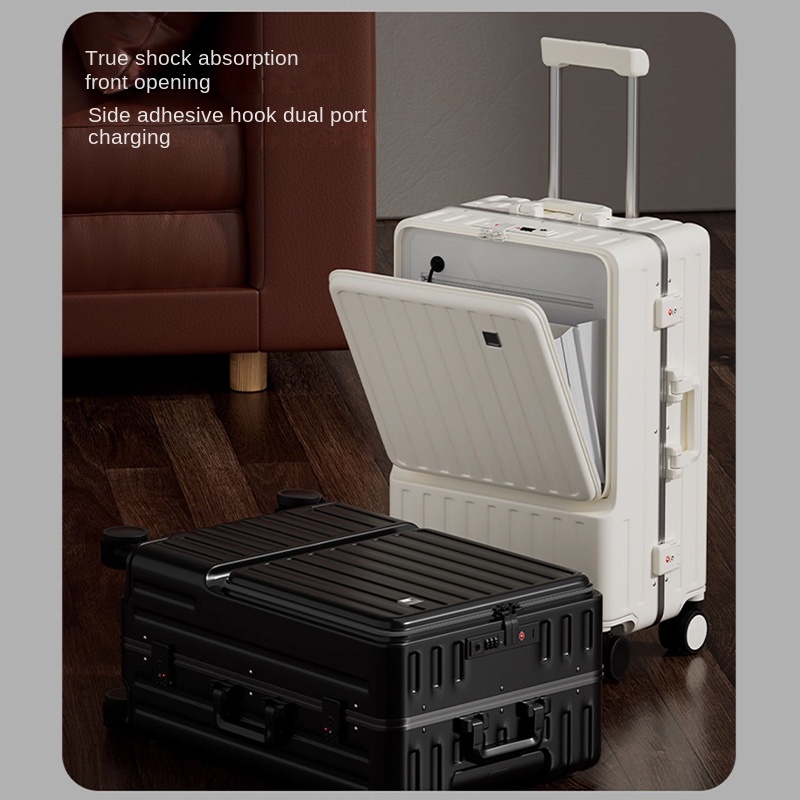 Wielofunkcyjna walizka z otwie – Aluminum Frame Carry On Luggage recenzja i cena