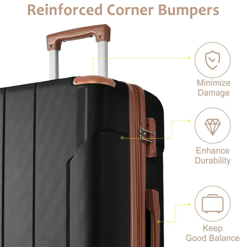 Zestawy walizek 3-częściowe, r – Expandable Hard Shell Luggage Set recenzja i cena