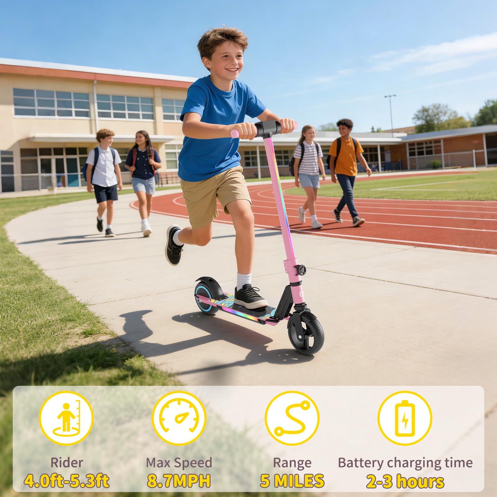 Hulajnoga elektryczna SIMATE d – Kids Ride On Suitcase Scooter recenzja i cena