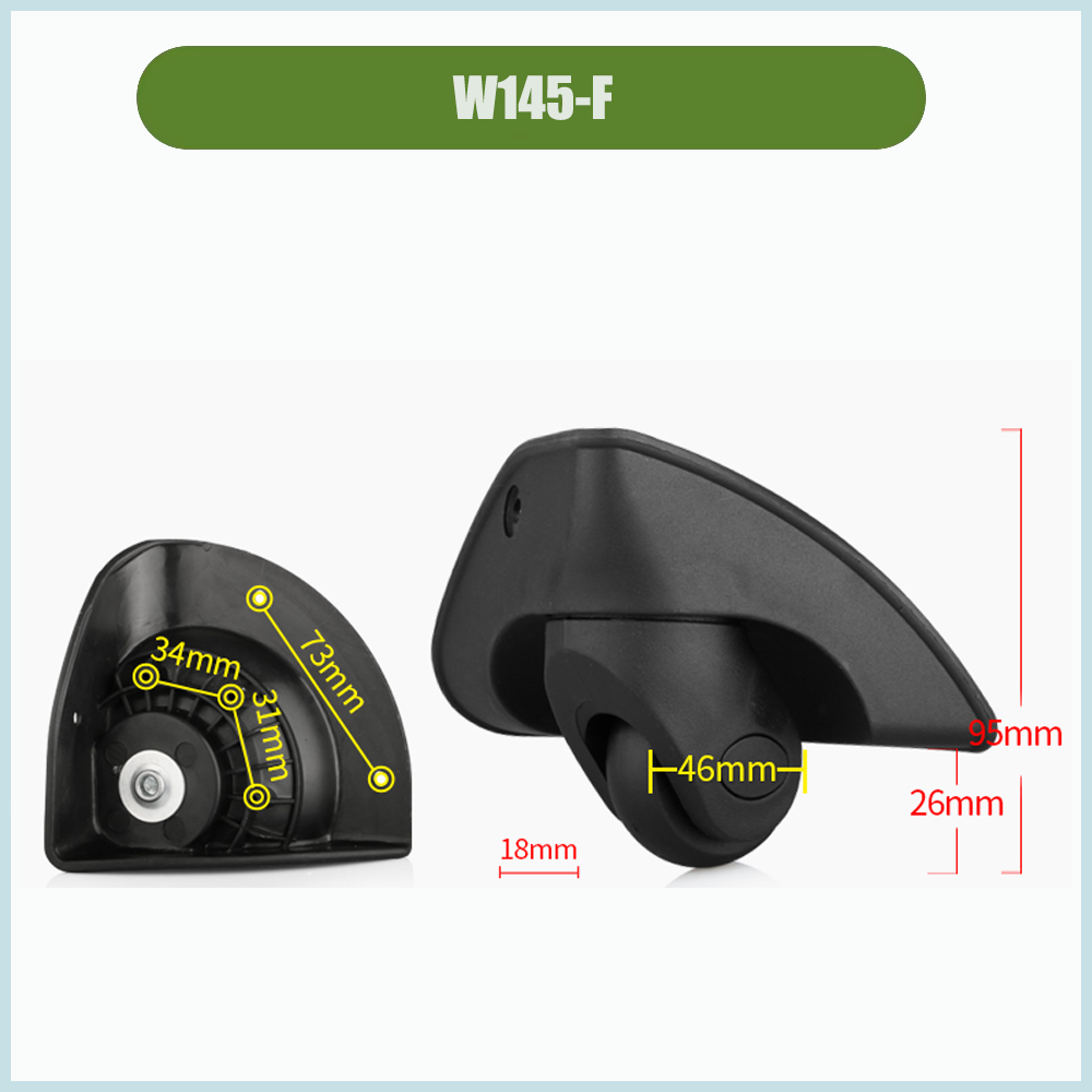 Uniwersalne kółka obrotowe do  – Silent Replacement Luggage Wheels recenzja i cena