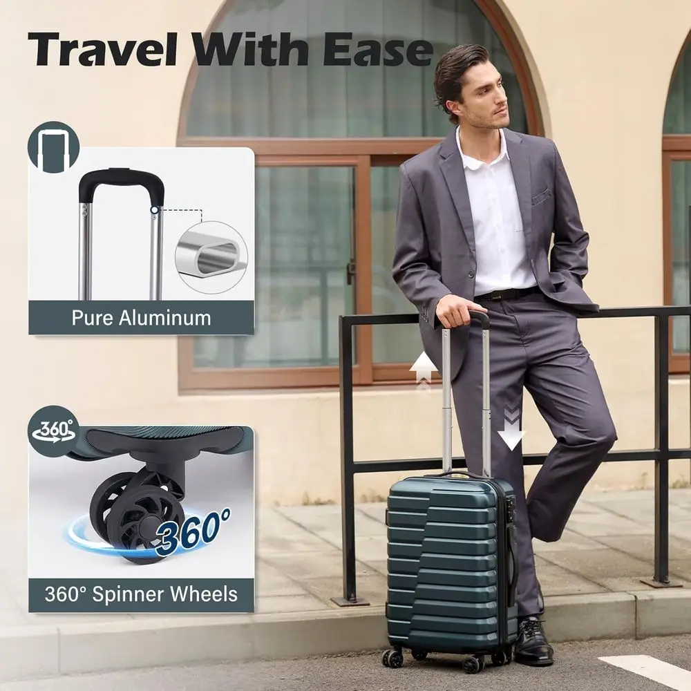 3-częściowy zestaw walizek na  – Expandable Hard Shell Luggage Set recenzja i cena