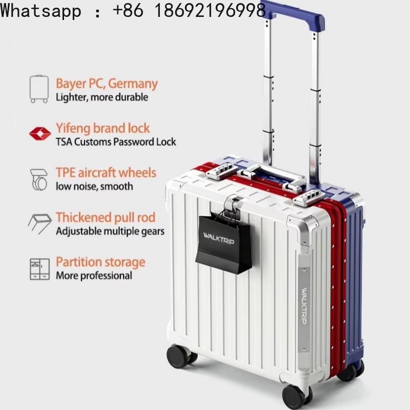Walizka podręczna 18 cali, wys – Aluminum Frame Carry On Luggage recenzja i cena