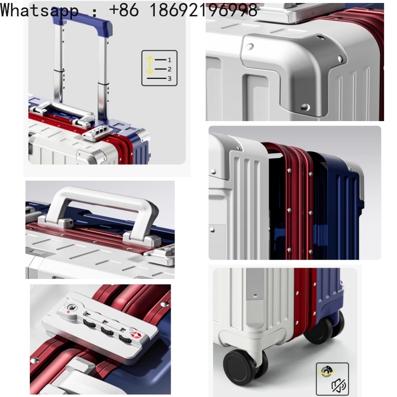 Walizka podręczna 18 cali, wys – Aluminum Frame Carry On Luggage recenzja i cena