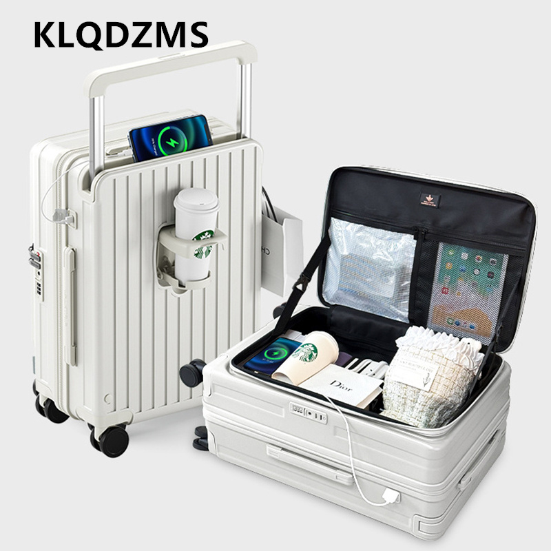 Walizka z funkcją ładowania KL – Front Opening Laptop Luggage 24 Inch recenzja i cena