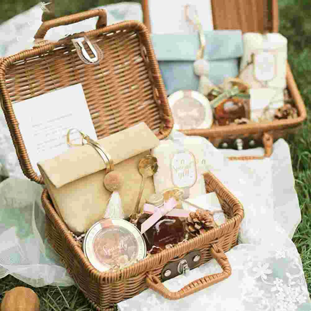 Kosz Rattanowa Wiklina Walizka – Retro Vintage Trunk Suitcase recenzja i cena
