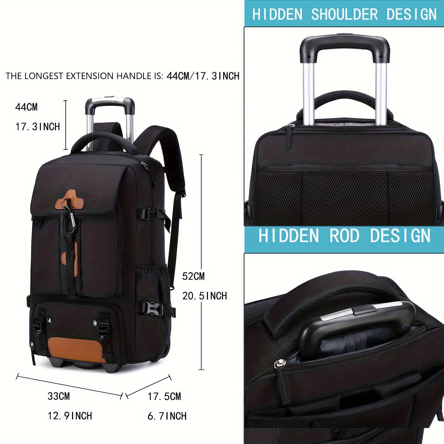 Plecak na kółkach o dużej poje – Foldable Rolling Luggage Bag recenzja i cena