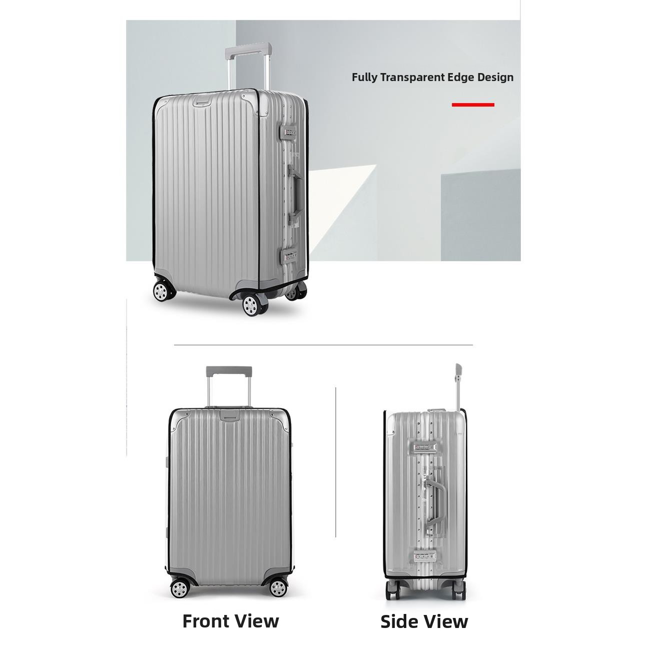 Grubszy, wodoodporny, przezroc – Luggage Protective Cover Transparent recenzja i cena