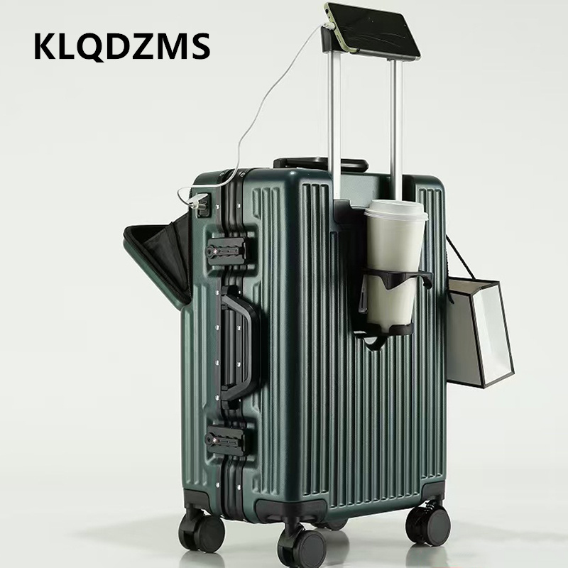 Wielofunkcyjna walizka KLQDZMS – Front Opening Laptop Luggage 24 Inch recenzja i cena