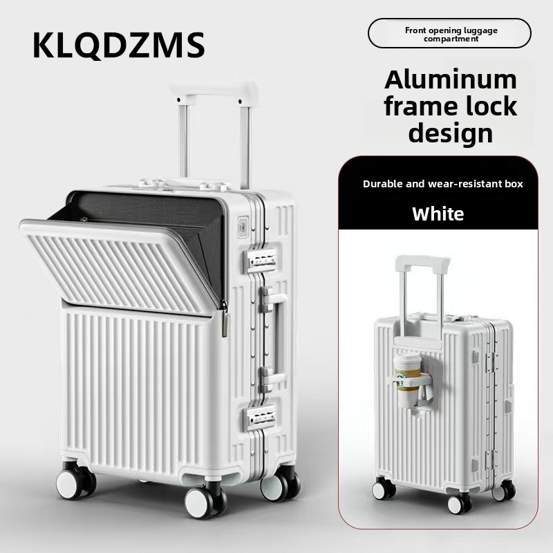 Wielofunkcyjna walizka KLQDZMS – Front Opening Laptop Luggage 24 Inch recenzja i cena