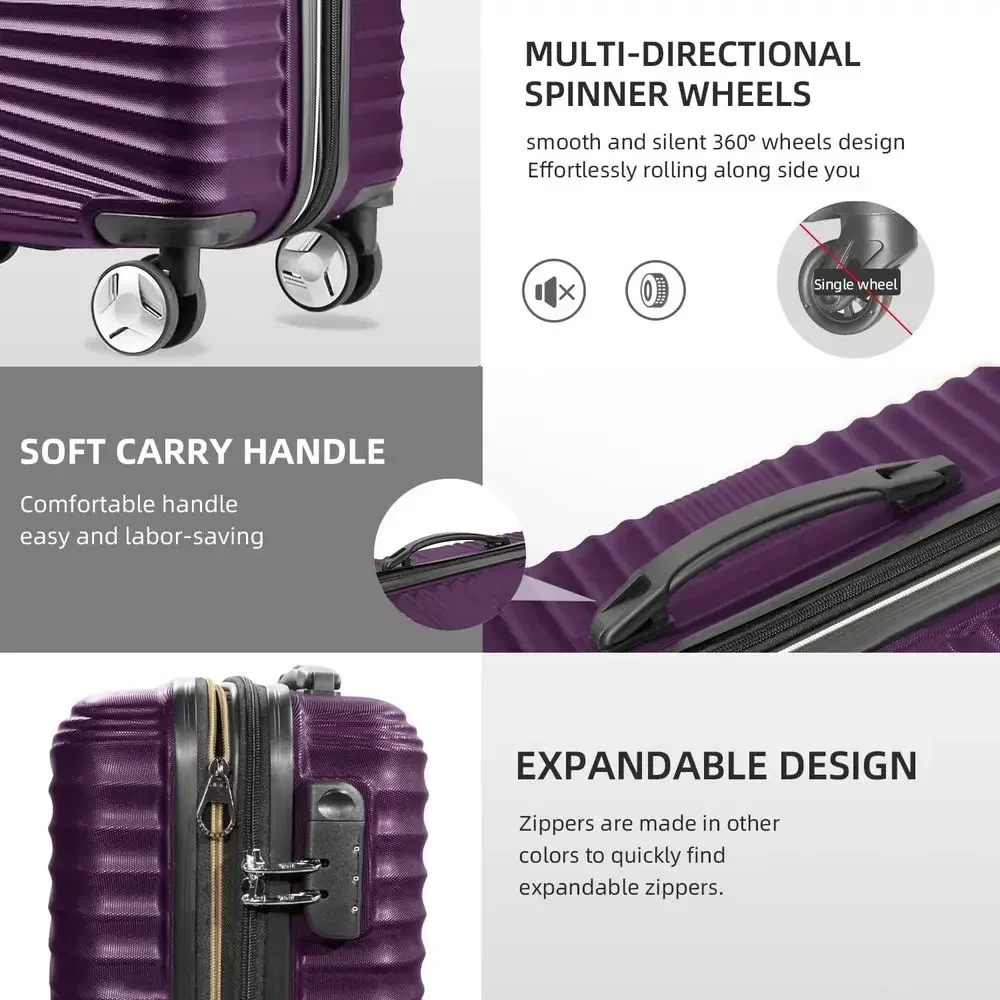 5-częściowy zestaw walizek z t – Expandable Hard Shell Luggage Set recenzja i cena