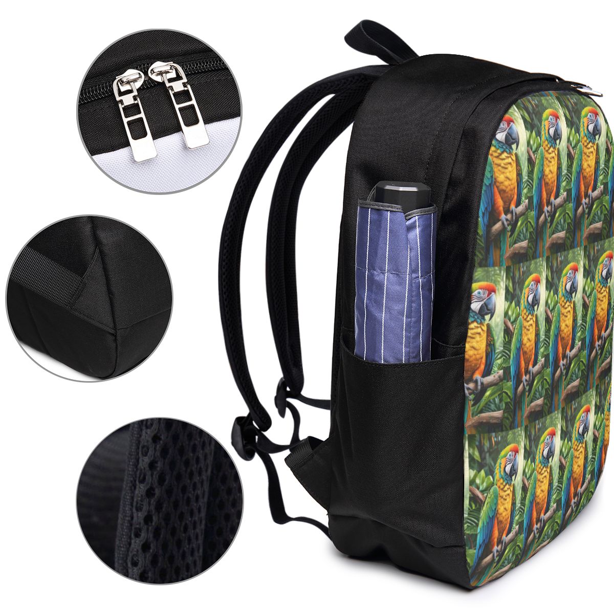 Uroczy plecak z papugami ary,  – Travel Bags recenzja i cena