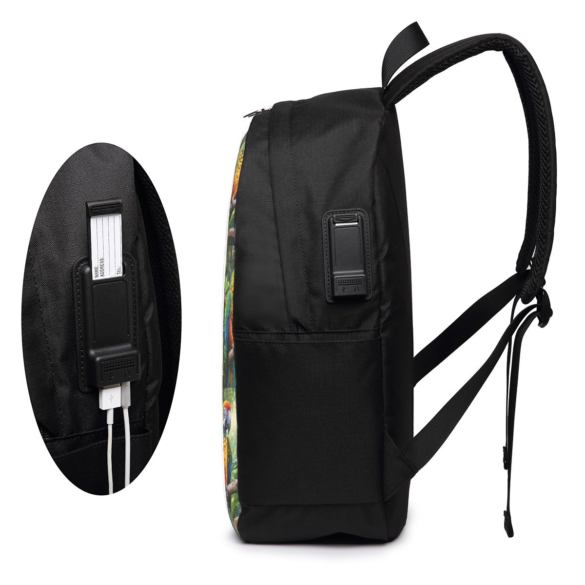 Uroczy plecak z papugami ary,  – Travel Bags recenzja i cena