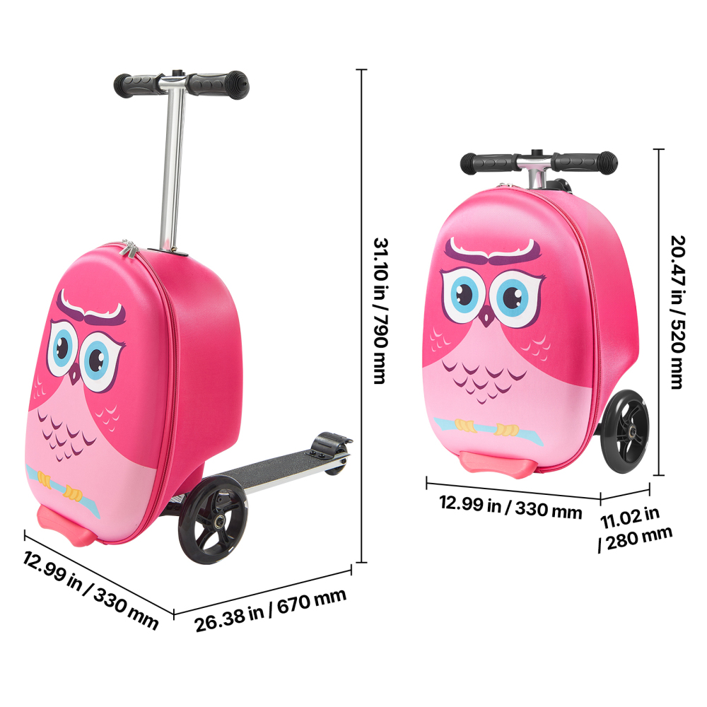 Walizka na kółkach dla dzieci  – Kids Ride On Suitcase Scooter recenzja i cena