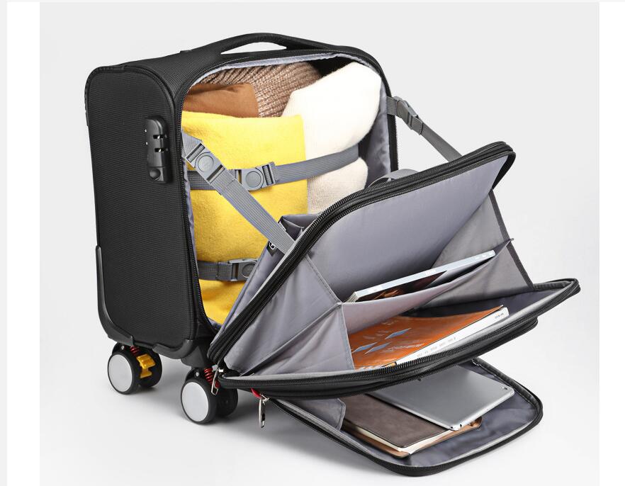 Męskie biznesowe 18-calowe wal – Spinner Wheel Rolling Suitcase 20 Inch recenzja i cena