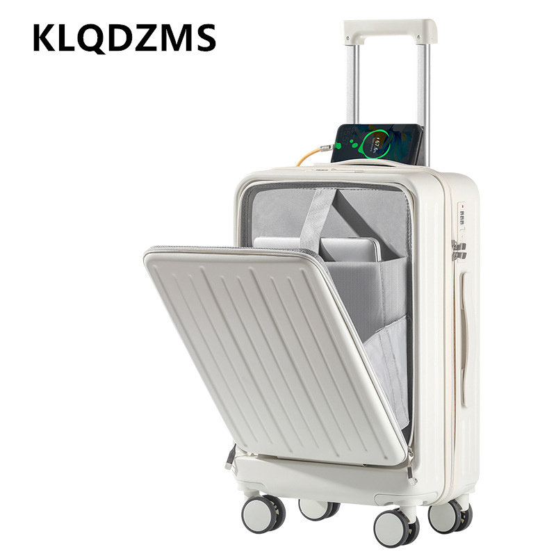 KLQDZMS 20-calowa walizka z ła – Front Opening Laptop Luggage 24 Inch recenzja i cena