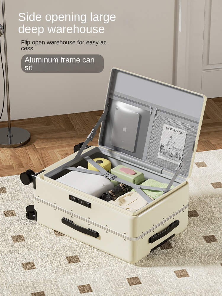 Walizka z bocznym otwieraniem, – Aluminum Frame Carry On Luggage recenzja i cena