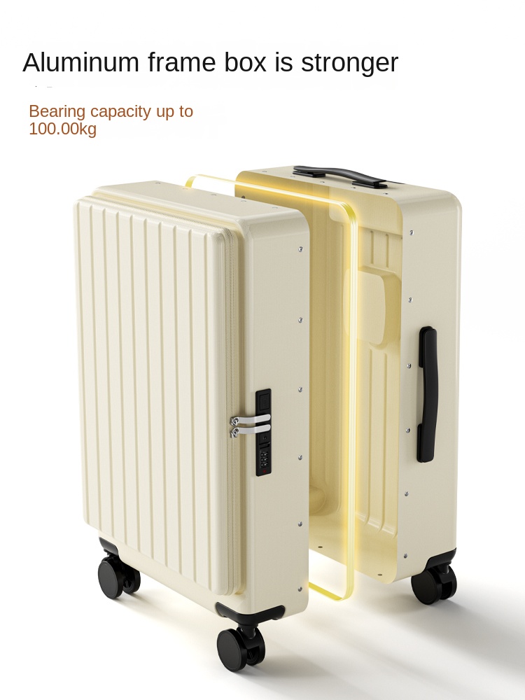 Walizka z bocznym otwieraniem, – Aluminum Frame Carry On Luggage recenzja i cena