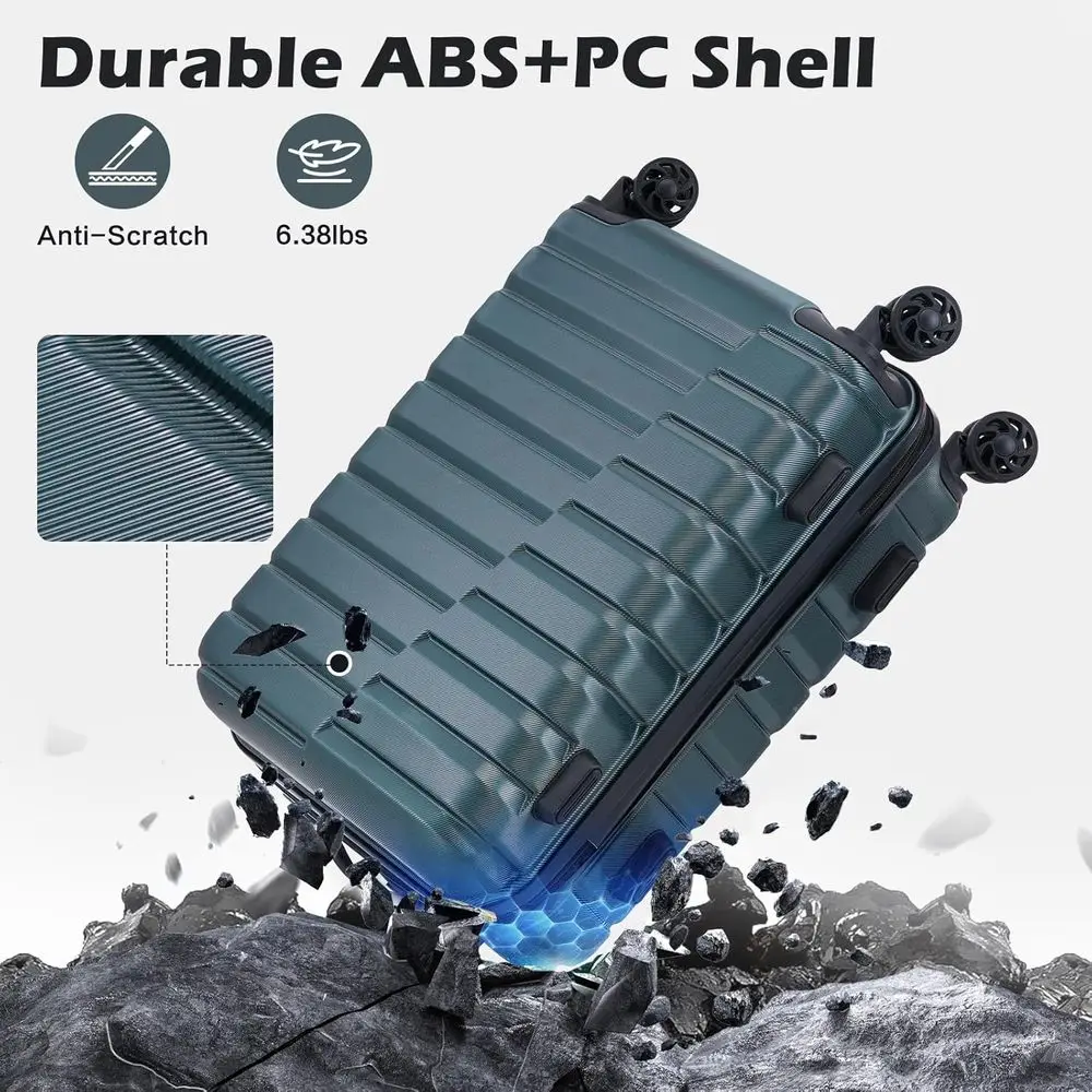 3-częściowy zestaw walizek na  – Expandable Hard Shell Luggage Set recenzja i cena