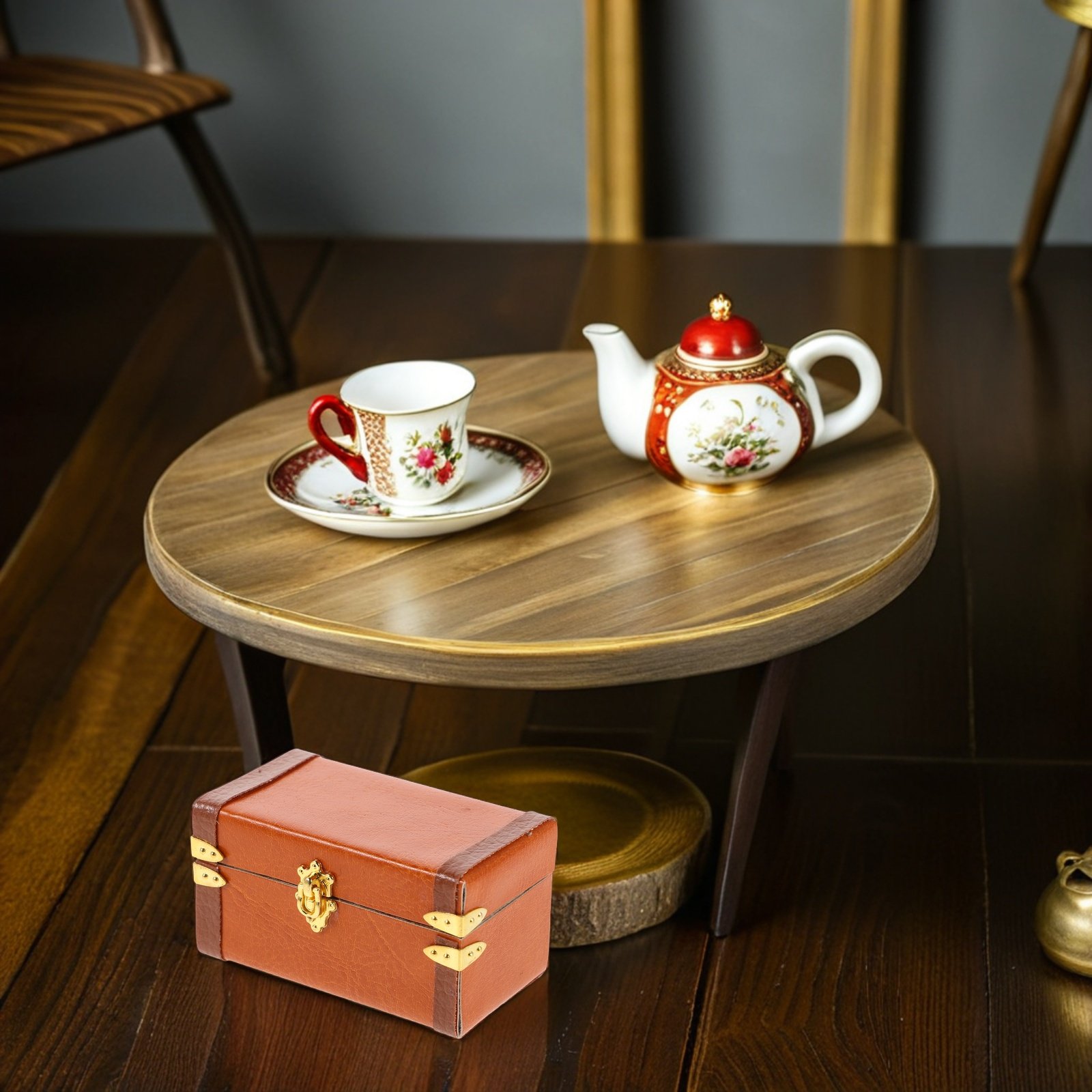 Miniaturowa walizka w stylu vi – Retro Vintage Trunk Suitcase recenzja i cena