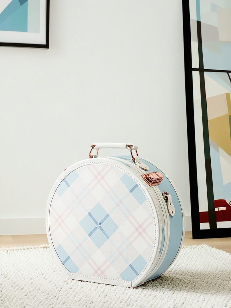 13-calowa skórzana walizka pod – Retro Vintage Trunk Suitcase recenzja i cena