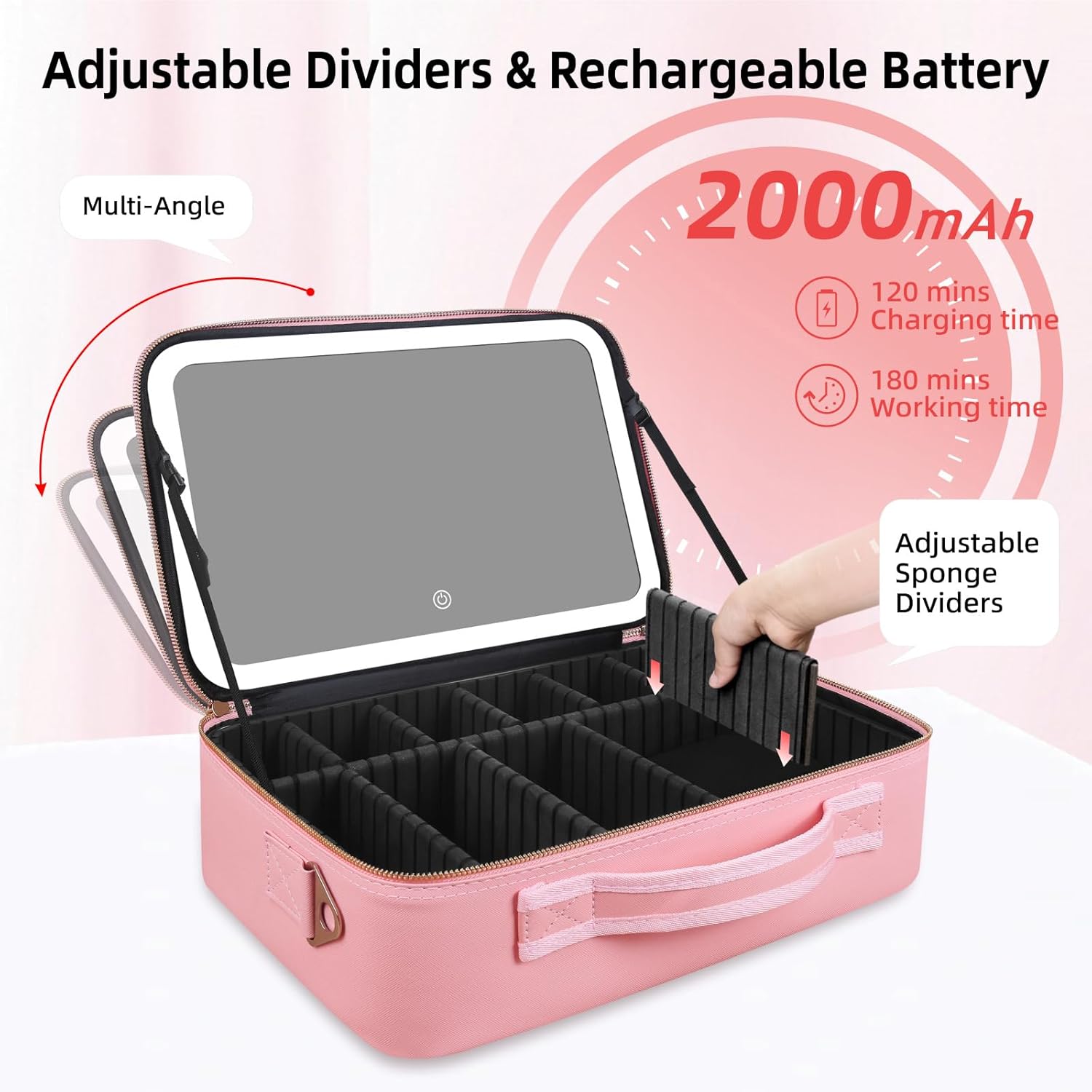 Duża kosmetyczka z lustrem LED – Cosmetic Bags recenzja i cena